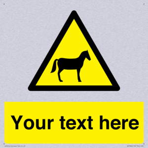 Custom warning horses